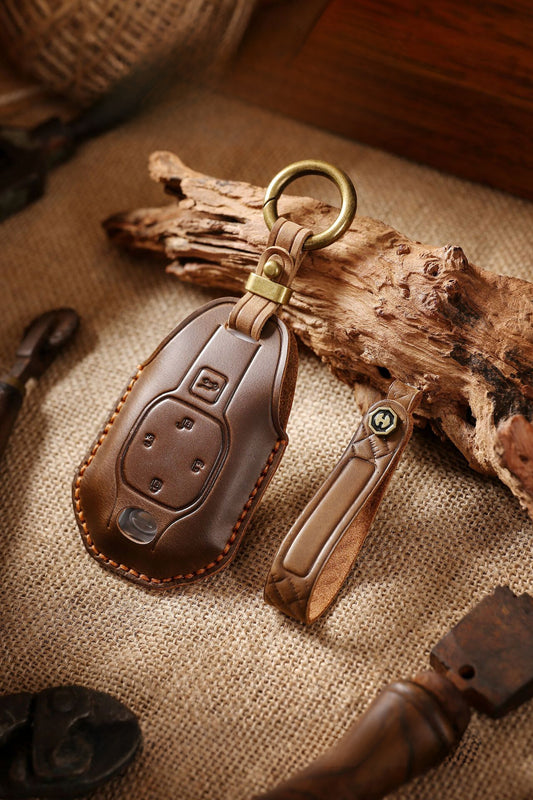 [GAC] The retro key cover is suitable for GAC New Energy Trumpchi E8 car handmade real cowhide key protection clasp