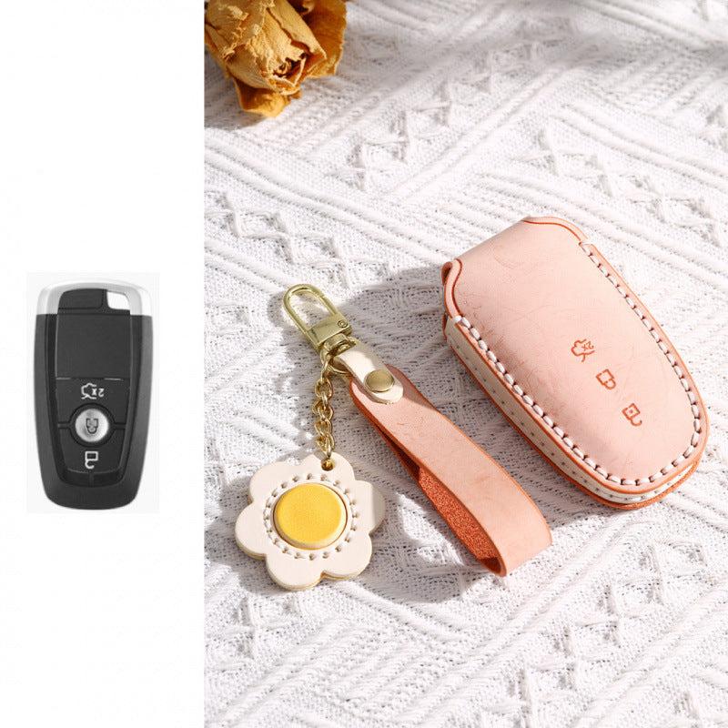 [Ford] For 2022 Ford Key Case, Mondeo, Lincoln Adventurer, Explorer, Edge, High-end Leather Buckle Female