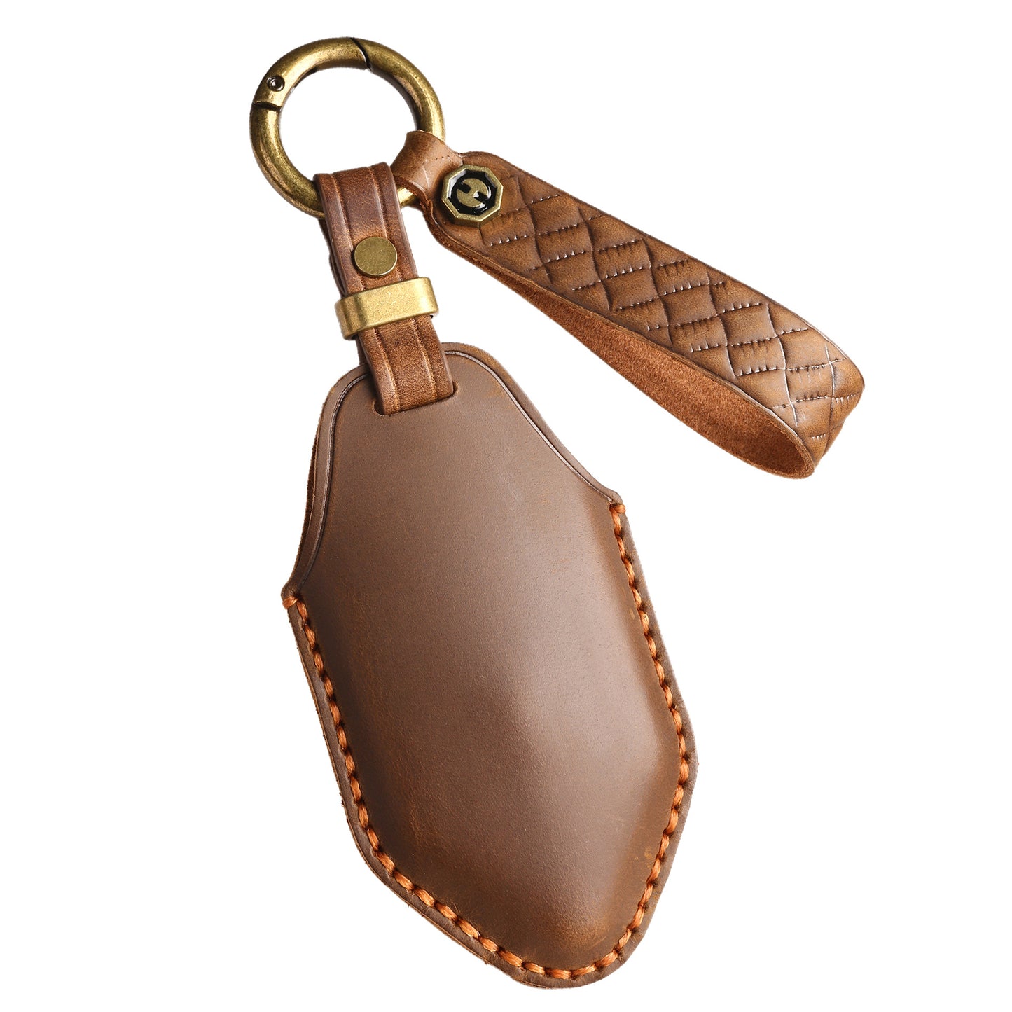 [BYD] New Vintage Key Case for Formula Leopard 5 Special All-Inclusive Key Protective Case Handmade Leather Key Bag Fob