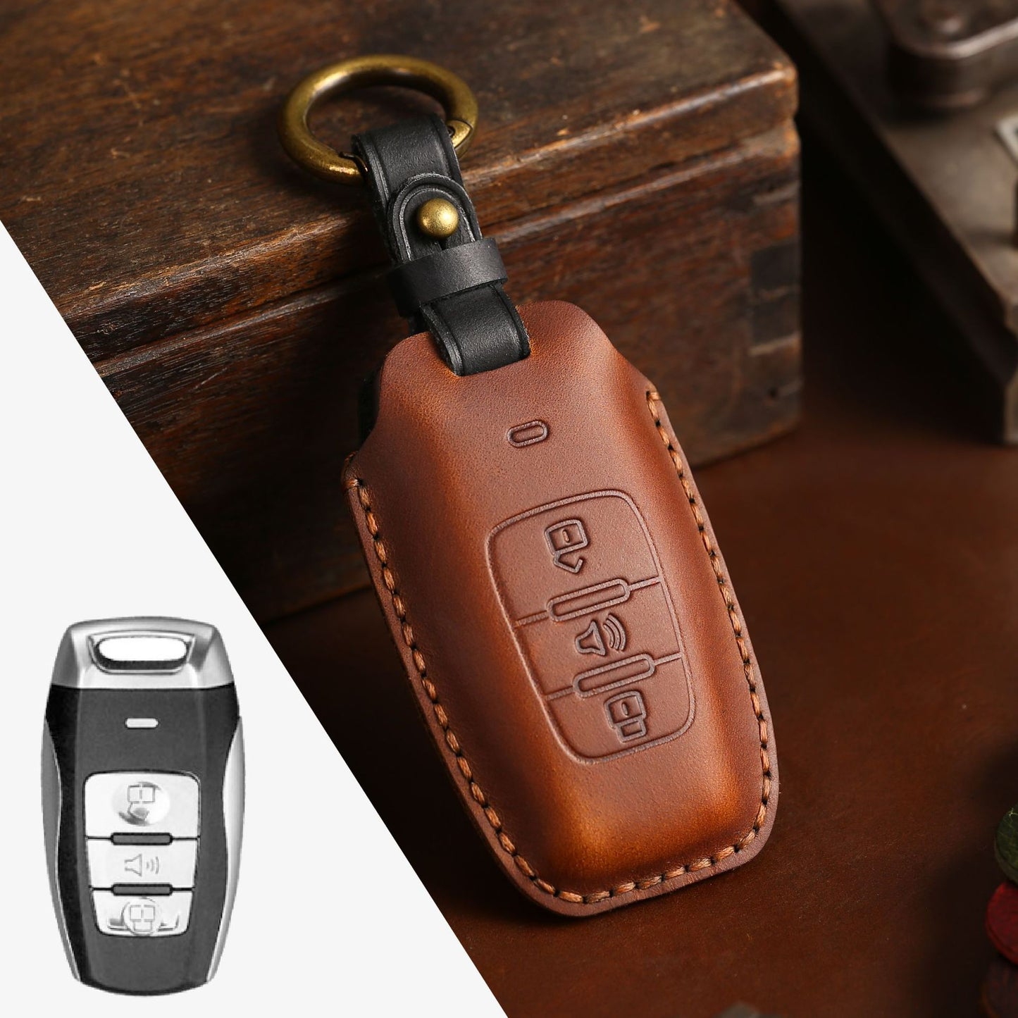 [GWM] Factory direct car key cover for Haval H6 tank 300 big dog Harvard Ora key bag can be sent on behalf of the company