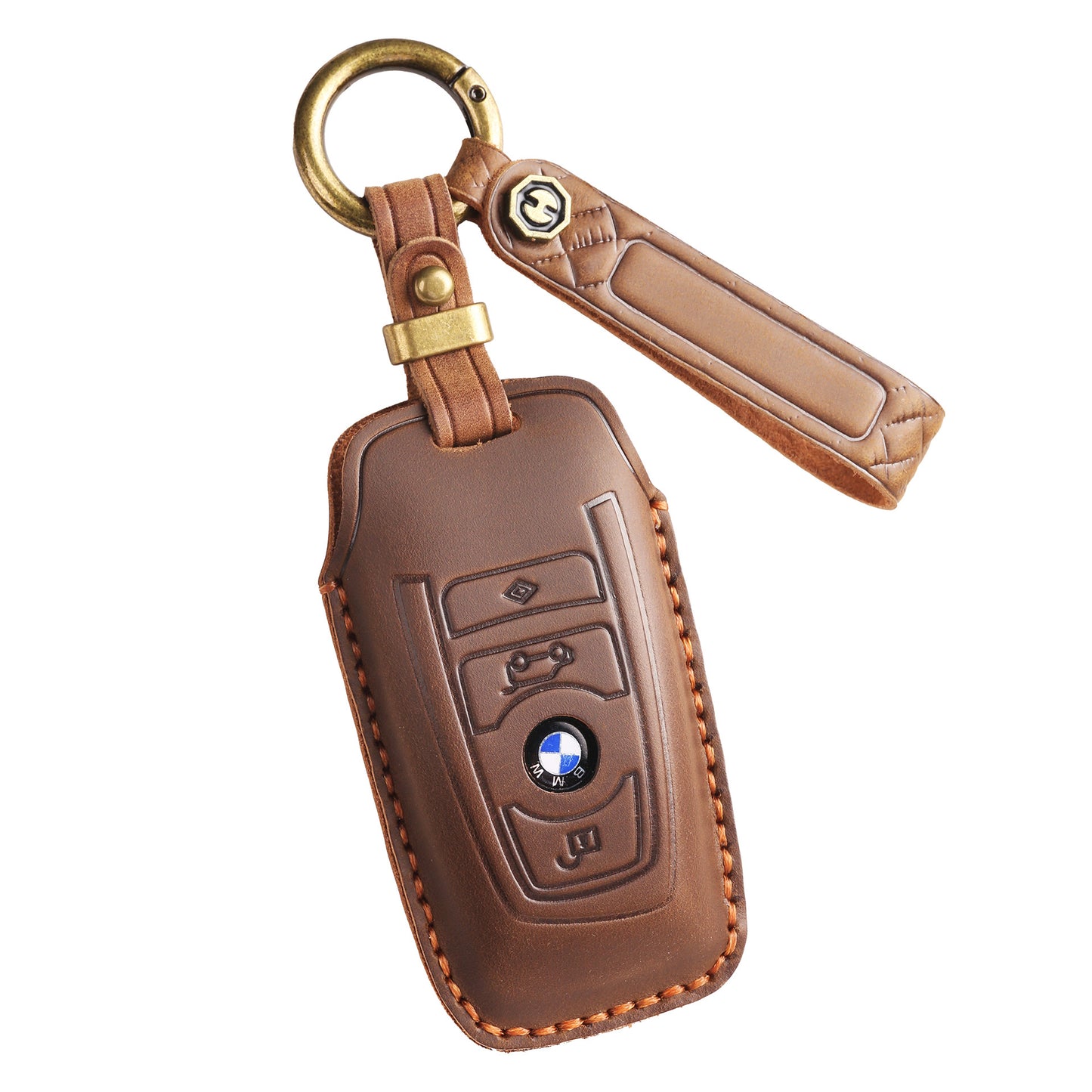 [BMW] The new retro key cover is suitable for the old BMW 3 Series 5 Series handmade leather car key clasp