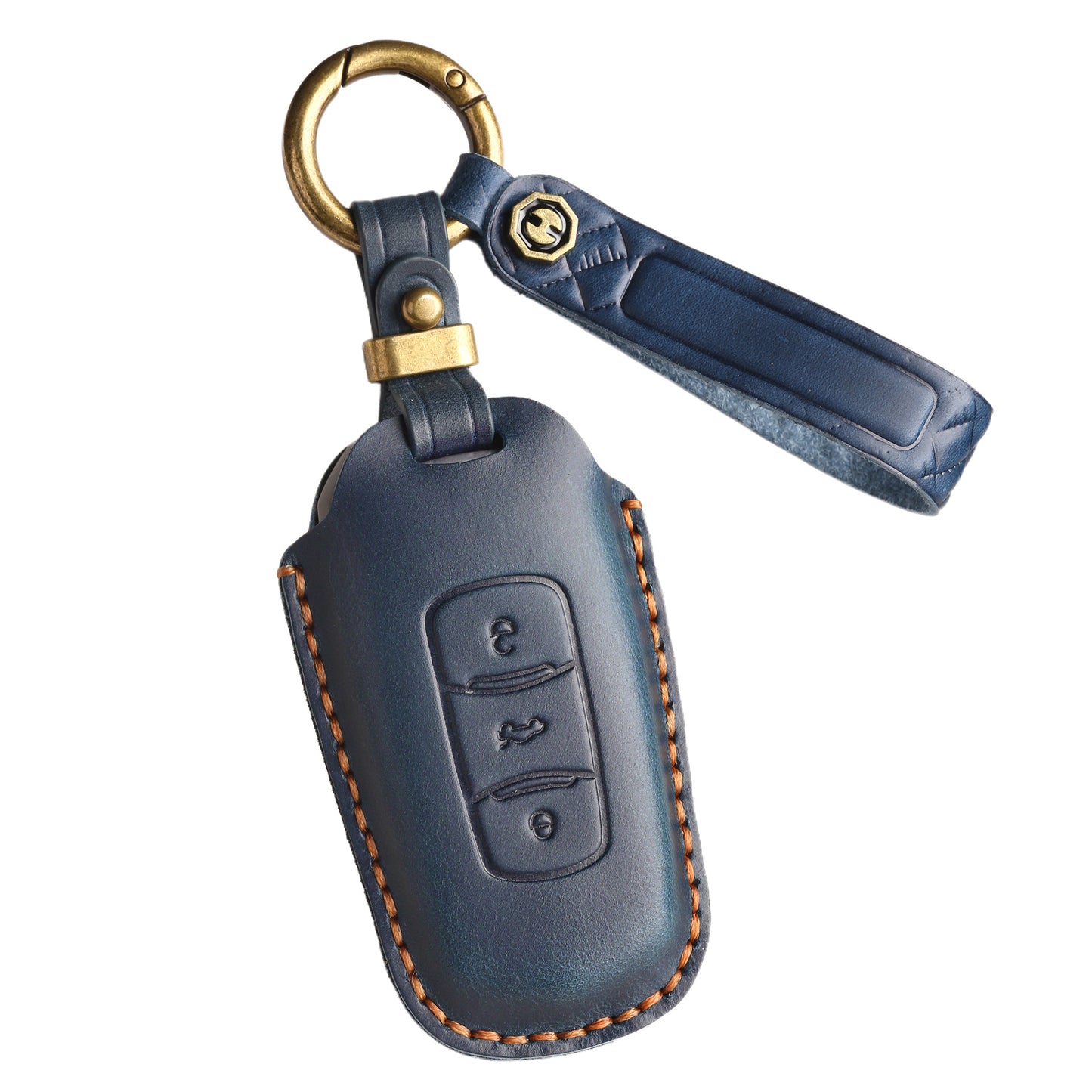 [Geely] The new retro key cover is suitable for the old Geely car genuine cowhide pure handmade key protection case buckle