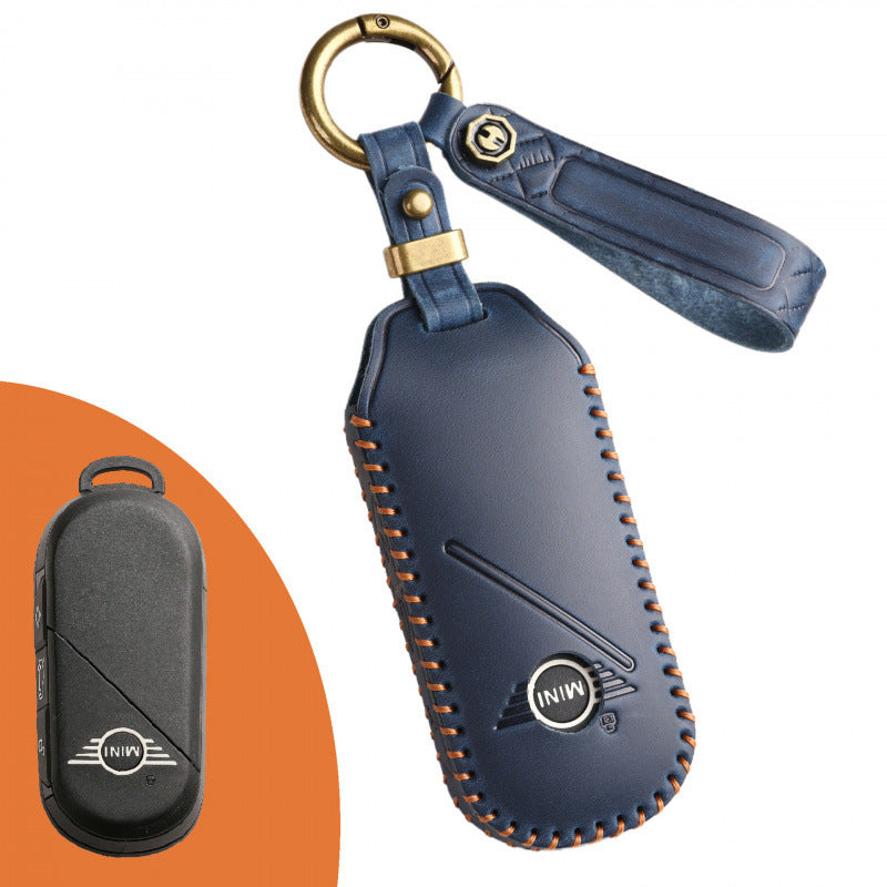 [BMW] The new 2024 model is available for BMW MINI key case handmade leather car key protection case bag