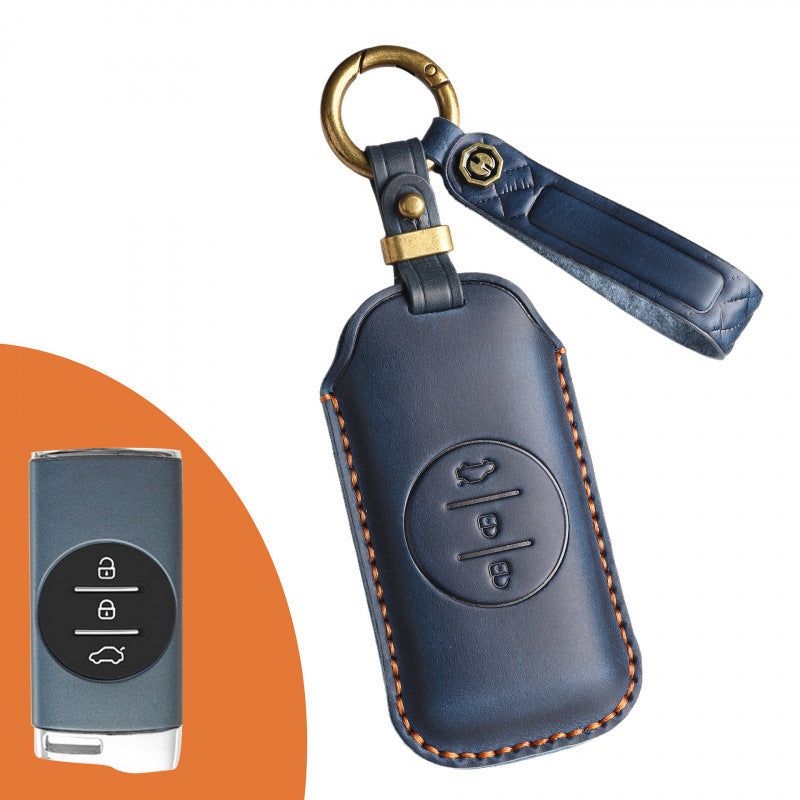 [Chery] The new retro key cover is suitable for Chery Xingtu Auto Tiggo 7 special handmade leather key clasp