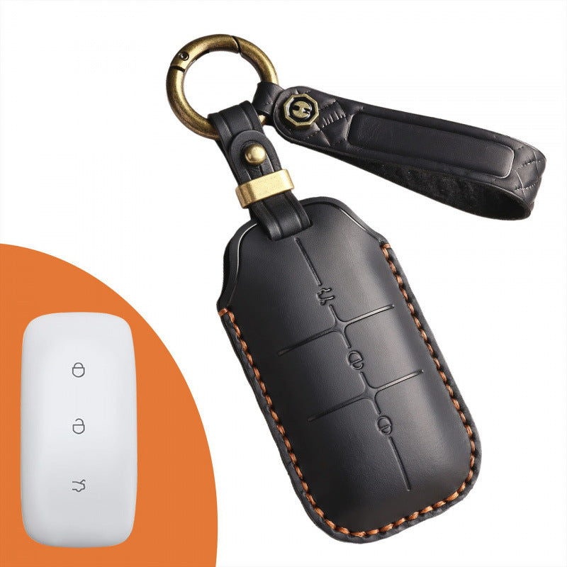 [Geely] Vintage key case for Geely Galaxy L7 car Galaxy L6 Galaxy e8 special leather key case