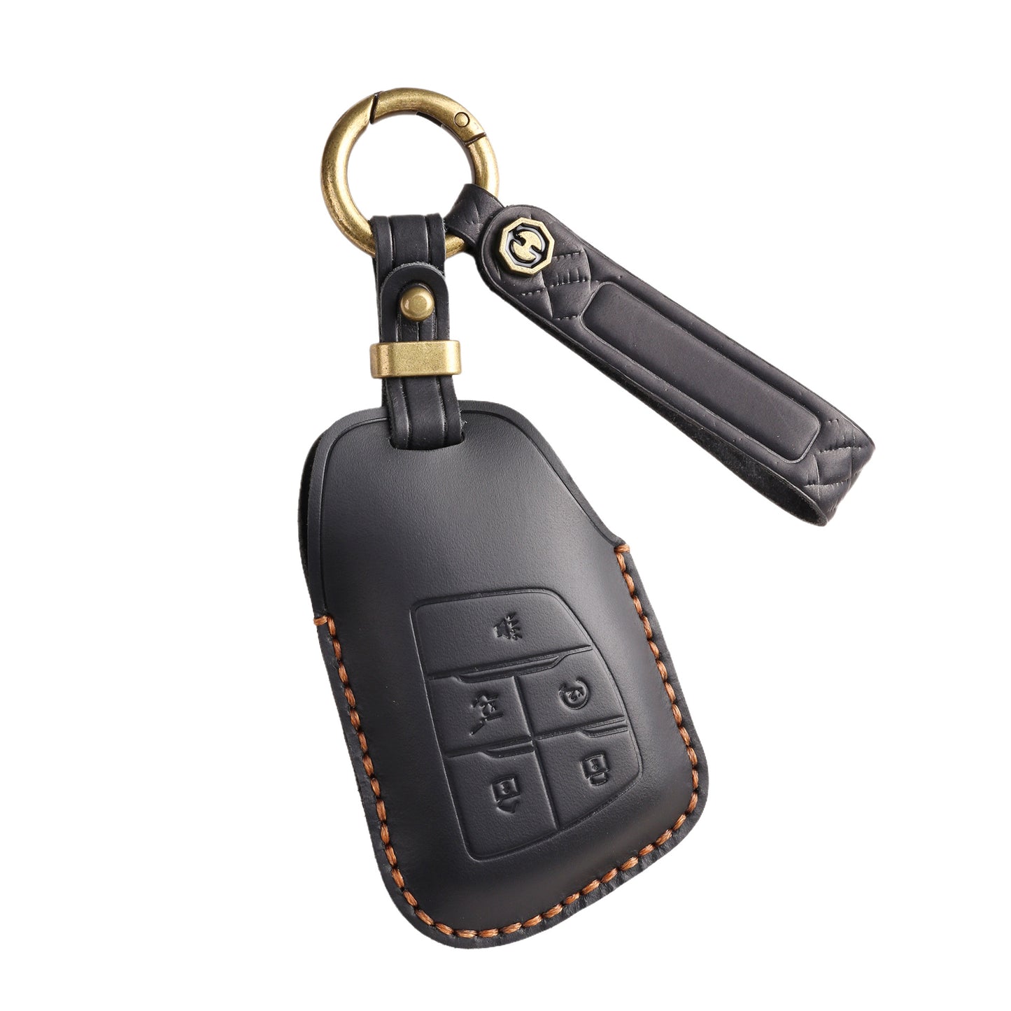 [Buick] Vintage leather key cover is suitable for the new Buick Envision high-end leather protection car key protection clasp