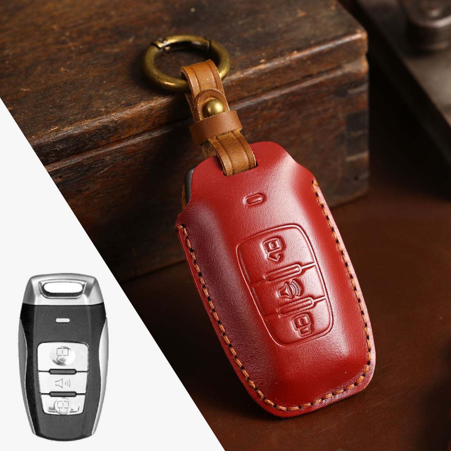 [GWM] Factory direct car key cover for Haval H6 tank 300 big dog Harvard Ora key bag can be sent on behalf of the company