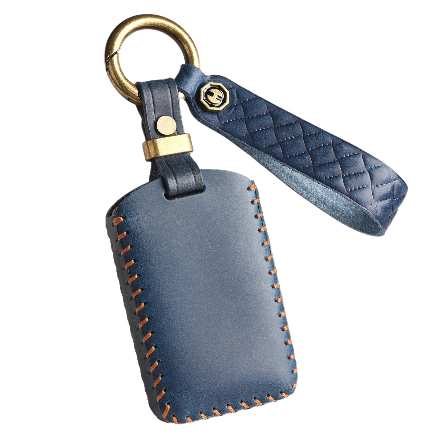 [Volvo] The new retro key cover is suitable for the new Volvo car pure hand-stitched real cowhide key case clasp