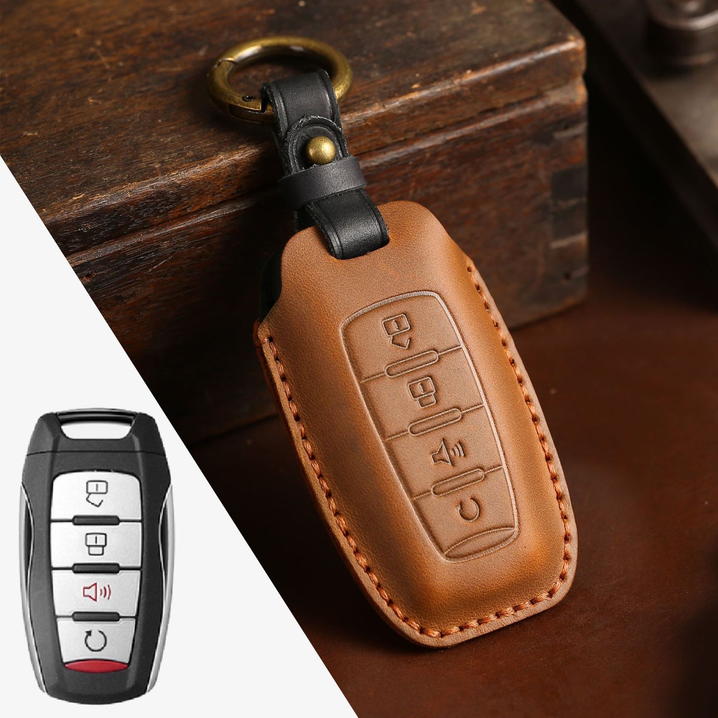 [GWM] Factory direct car key cover for Haval H6 tank 300 big dog Harvard Ora key bag can be sent on behalf of the company