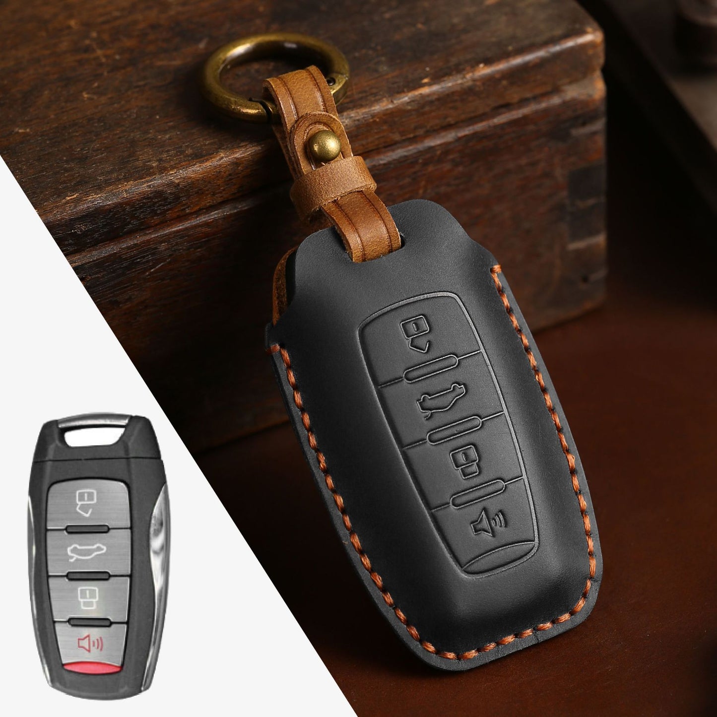 [GWM] Factory direct car key cover for Haval H6 tank 300 big dog Harvard Ora key bag can be sent on behalf of the company