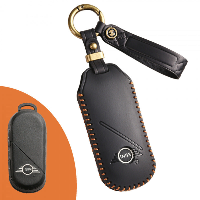 [BMW] The new 2024 model is available for BMW MINI key case handmade leather car key protection case bag