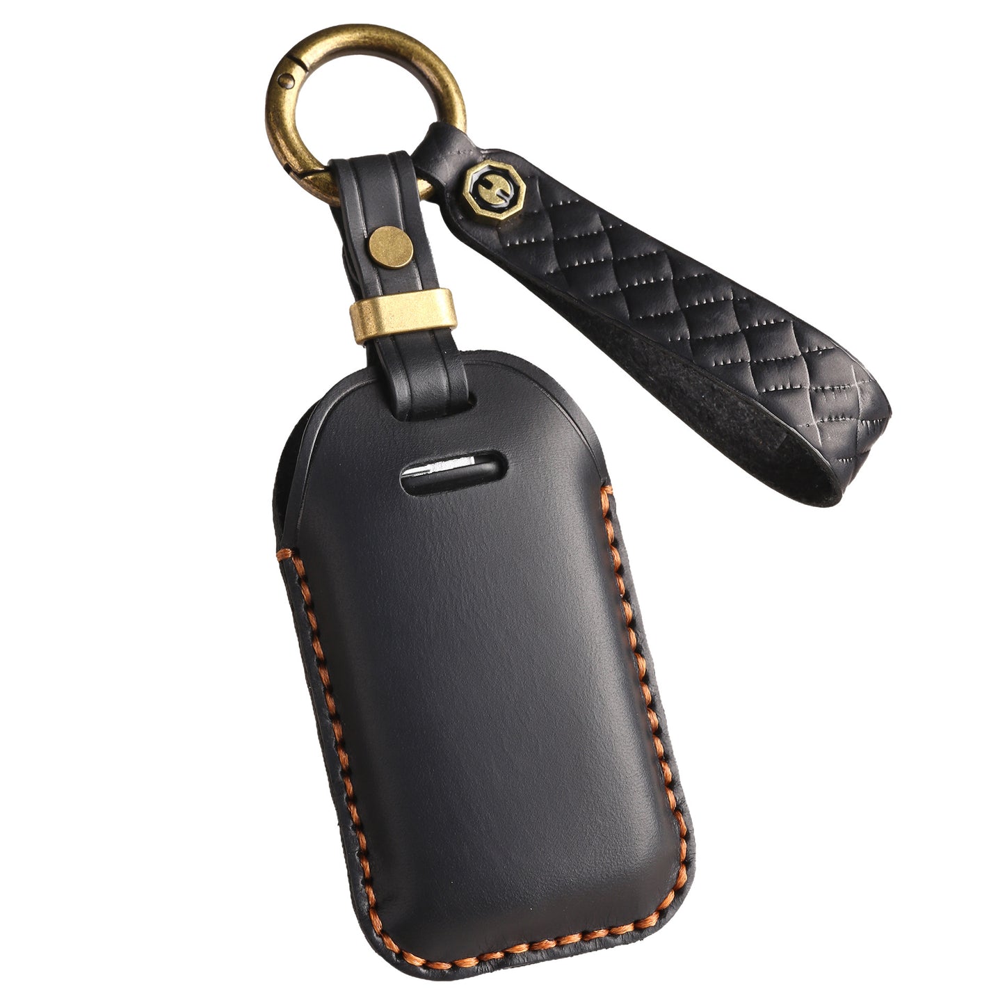 [Volvo] The new retro key cover is suitable for the old Volvo leather handmade car key case case chain