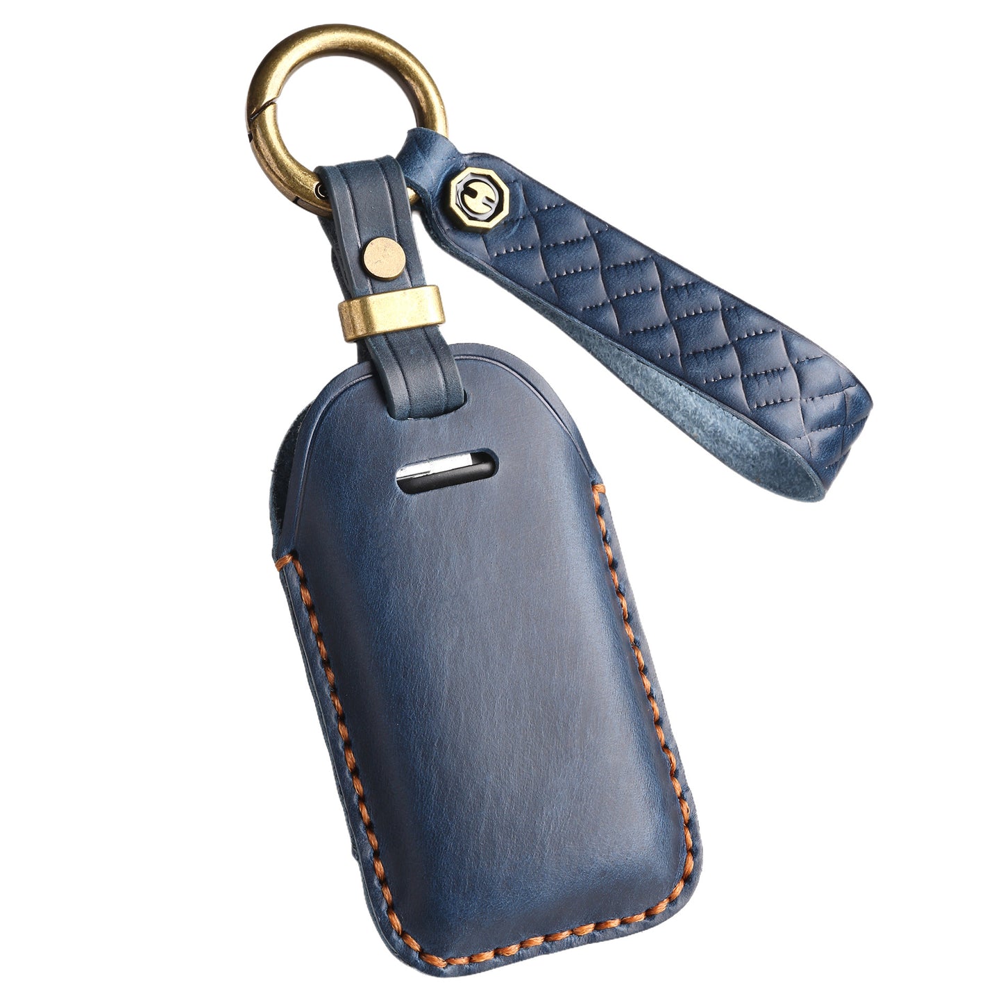 [Volvo] The new retro key cover is suitable for the old Volvo leather handmade car key case case chain