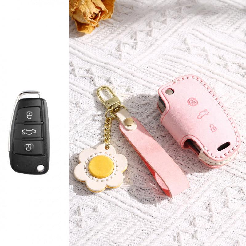 [Audi] For Audi Q3 Key Cover Q2L A3 A1 Old Q7 Q5 TT Folding Key Case Key Bag Buckle Case