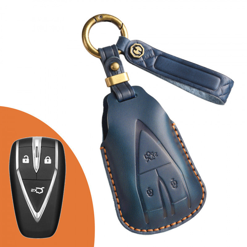 [Changan] Retro key case for Changan key case CS75plus Auchan X7 Yidong CS35 car key case chain