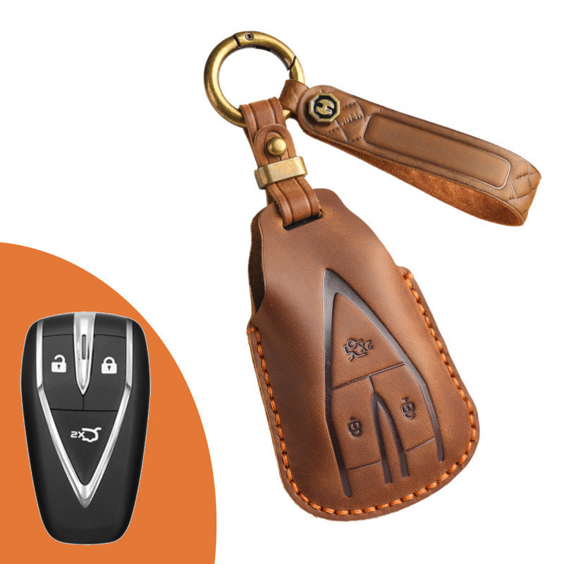 [Changan] Retro key case for Changan key case CS75plus Auchan X7 Yidong CS35 car key case chain