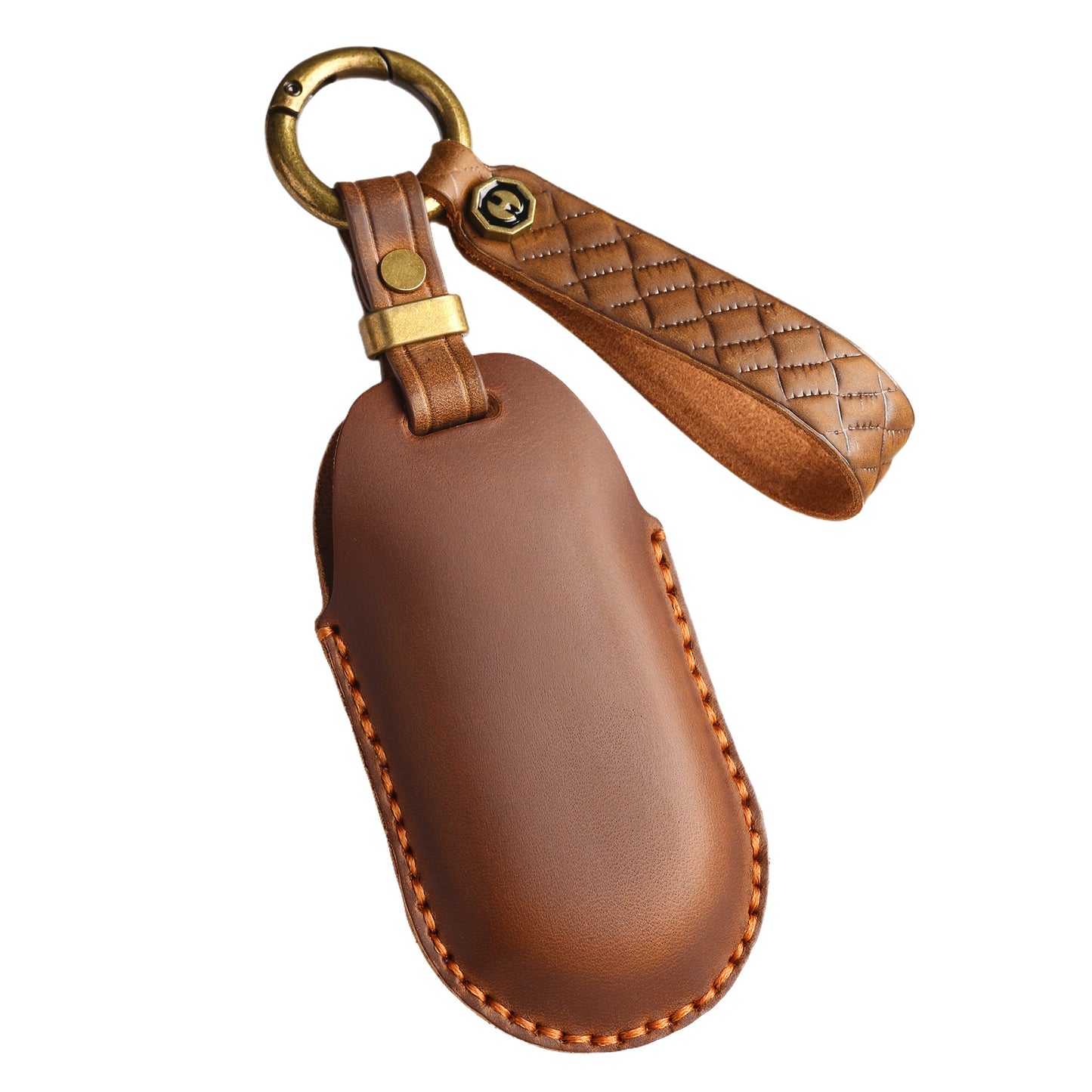 [Mercedes-Benz] New Arrival: Vintage-style High-end Leather Key Case for Mercedes Maybach  Handmade Genuine Leather Car Key Cover and Protector