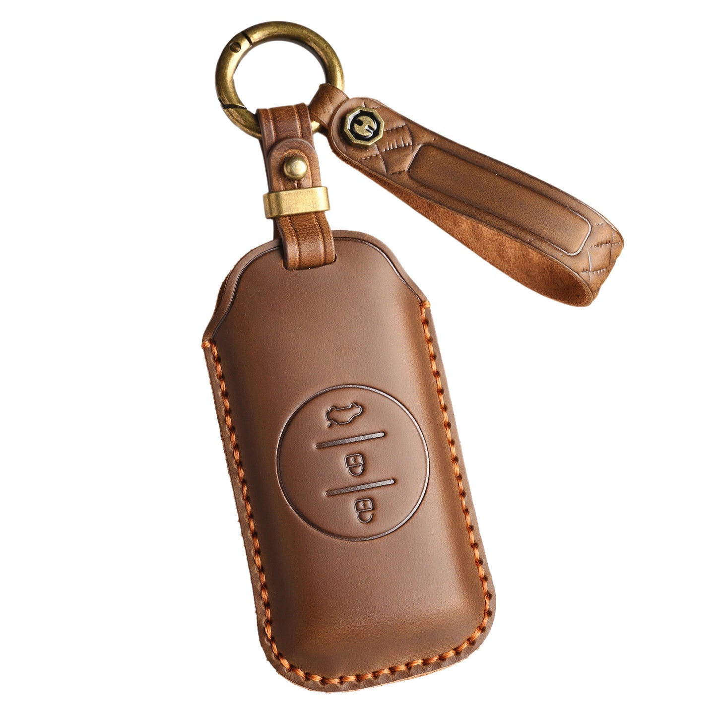 [Chery] The new retro key cover is suitable for Chery Xingtu Auto Tiggo 7 special handmade leather key clasp