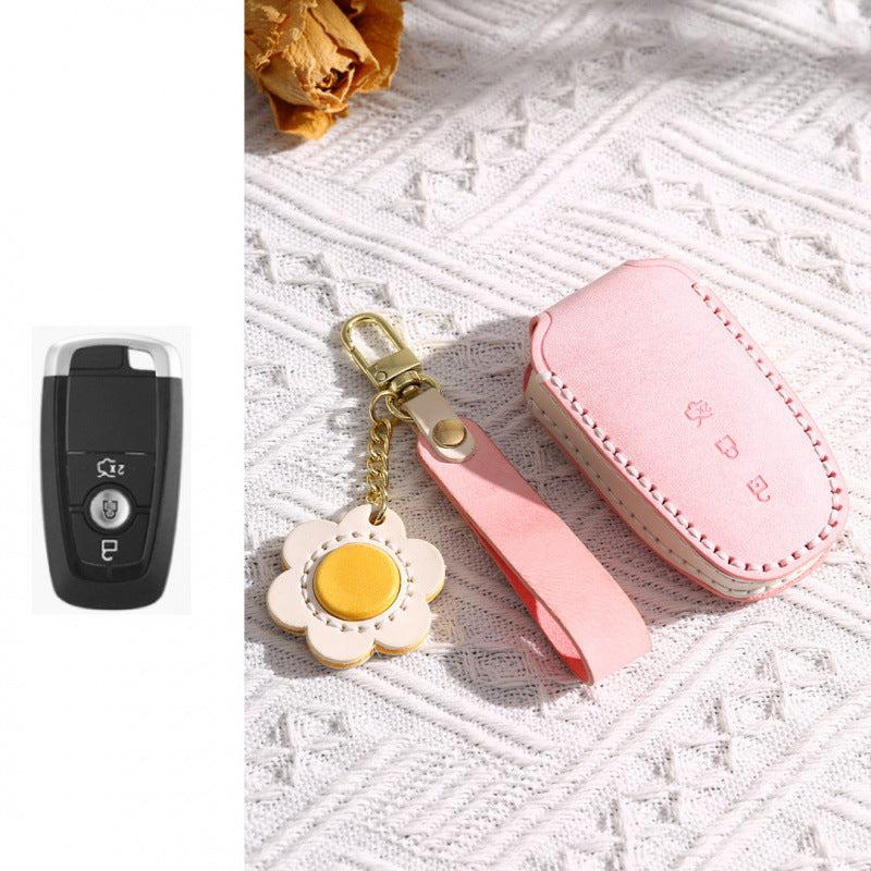 [Ford] For 2022 Ford Key Case, Mondeo, Lincoln Adventurer, Explorer, Edge, High-end Leather Buckle Female