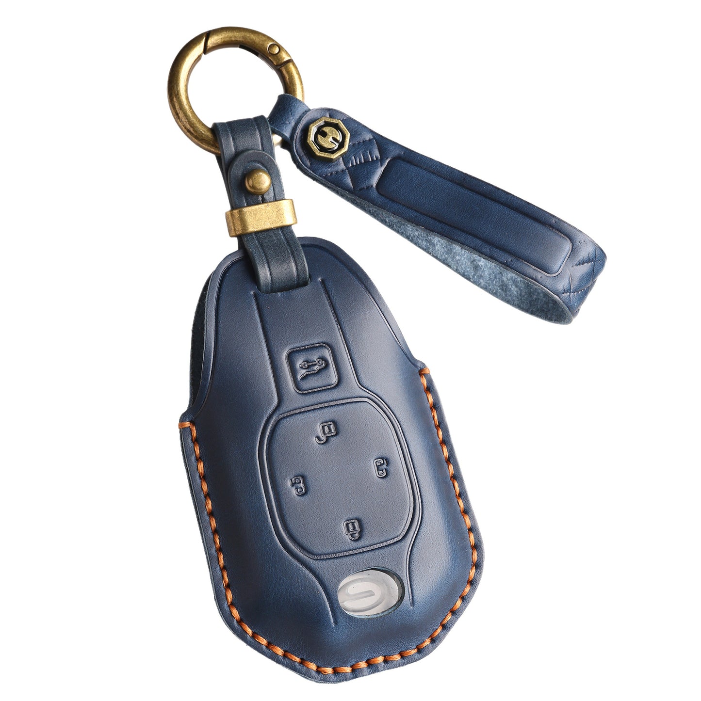 [GAC] The retro key cover is suitable for GAC New Energy Trumpchi E8 car handmade real cowhide key protection clasp