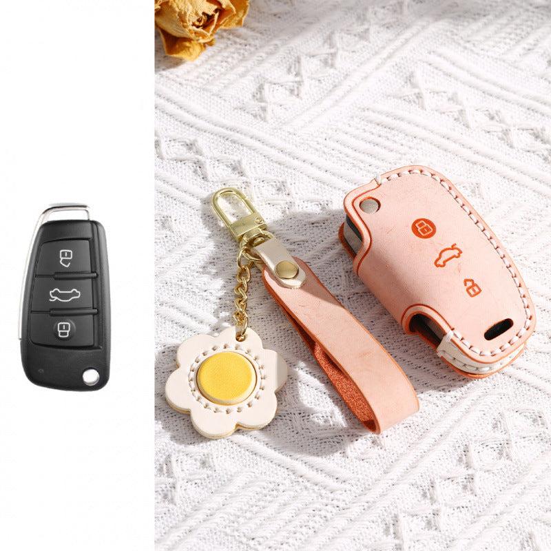 [Audi] For Audi Q3 Key Cover Q2L A3 A1 Old Q7 Q5 TT Folding Key Case Key Bag Buckle Case