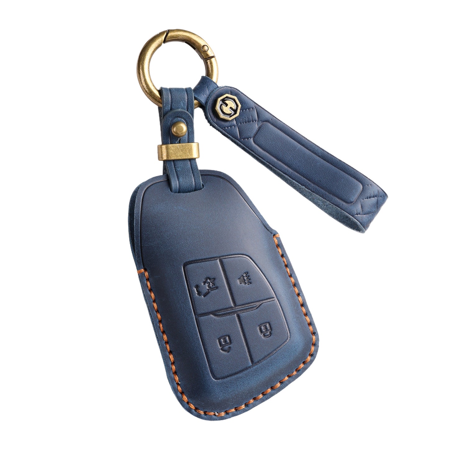 [Buick] Vintage leather key cover is suitable for the new Buick Envision high-end leather protection car key protection clasp