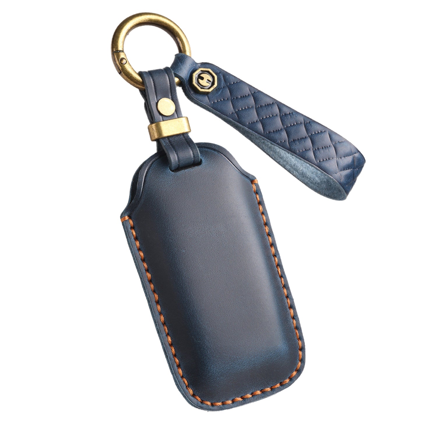 [Volkswagen] The new retro key case is suitable for the new Volkswagen Touareg pure hand-stitched leather special key case clasp