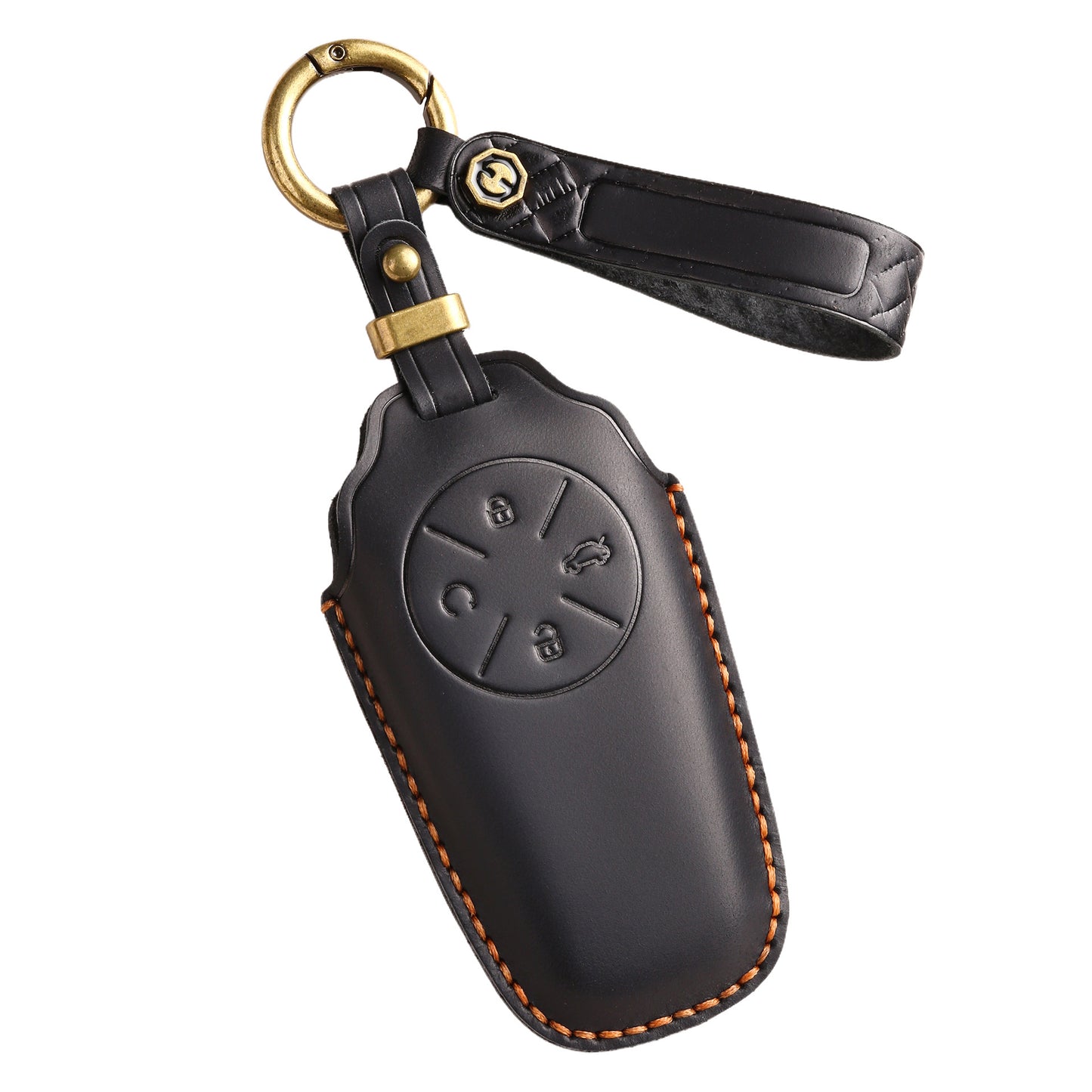 [Chery] The first layer of cowhide key cover is suitable for Chery Star Epoch ET key case, genuine leather, handmade keychain leather goods