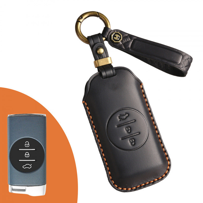 [Chery] The new retro key cover is suitable for Chery Xingtu Auto Tiggo 7 special handmade leather key clasp