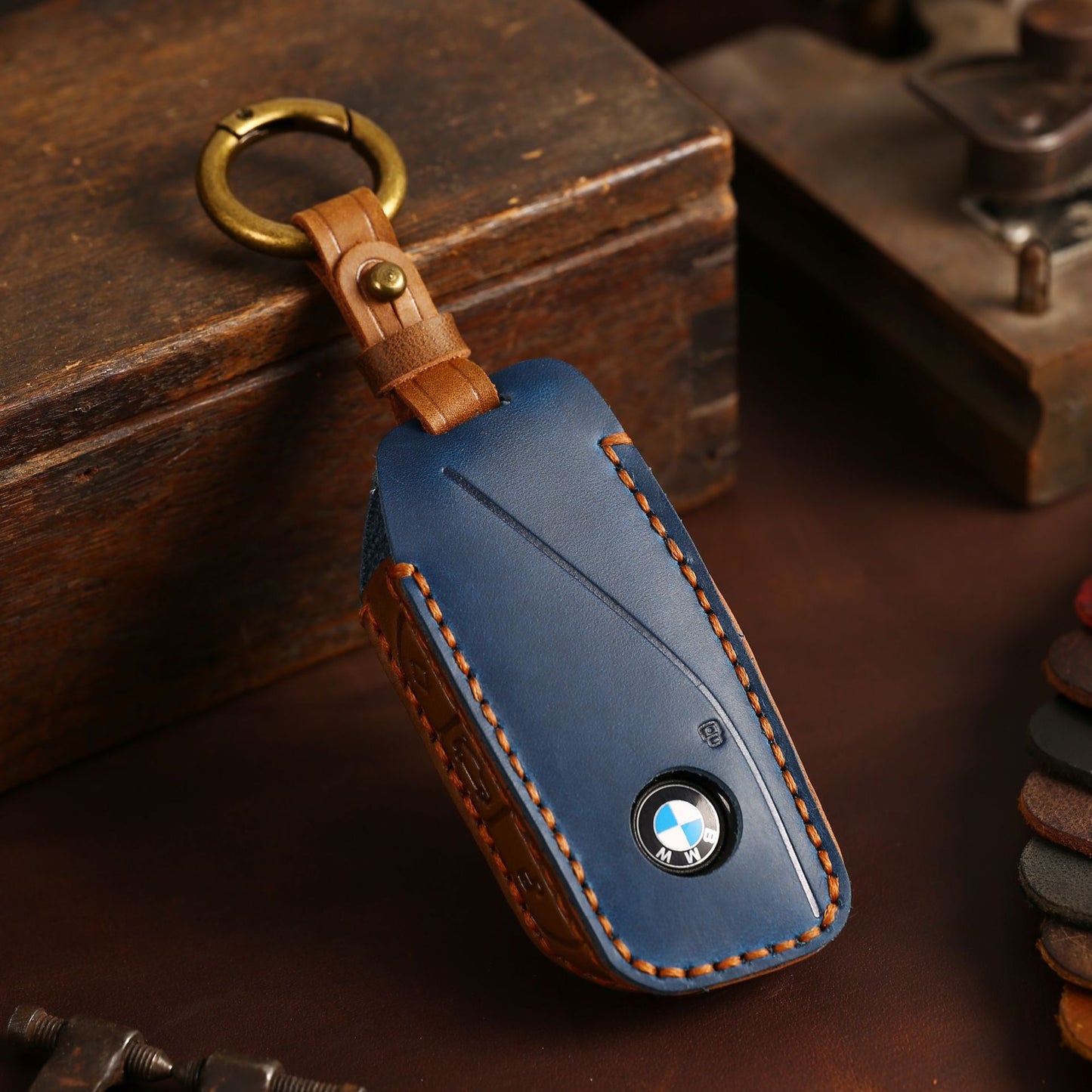 [BMW] The car key cover is suitable for the 2024 BMW new X7 leather key case, which is dedicated to the cowhide protective case