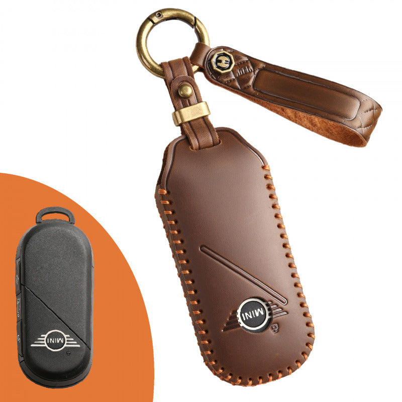 [BMW] The new 2024 model is available for BMW MINI key case handmade leather car key protection case bag