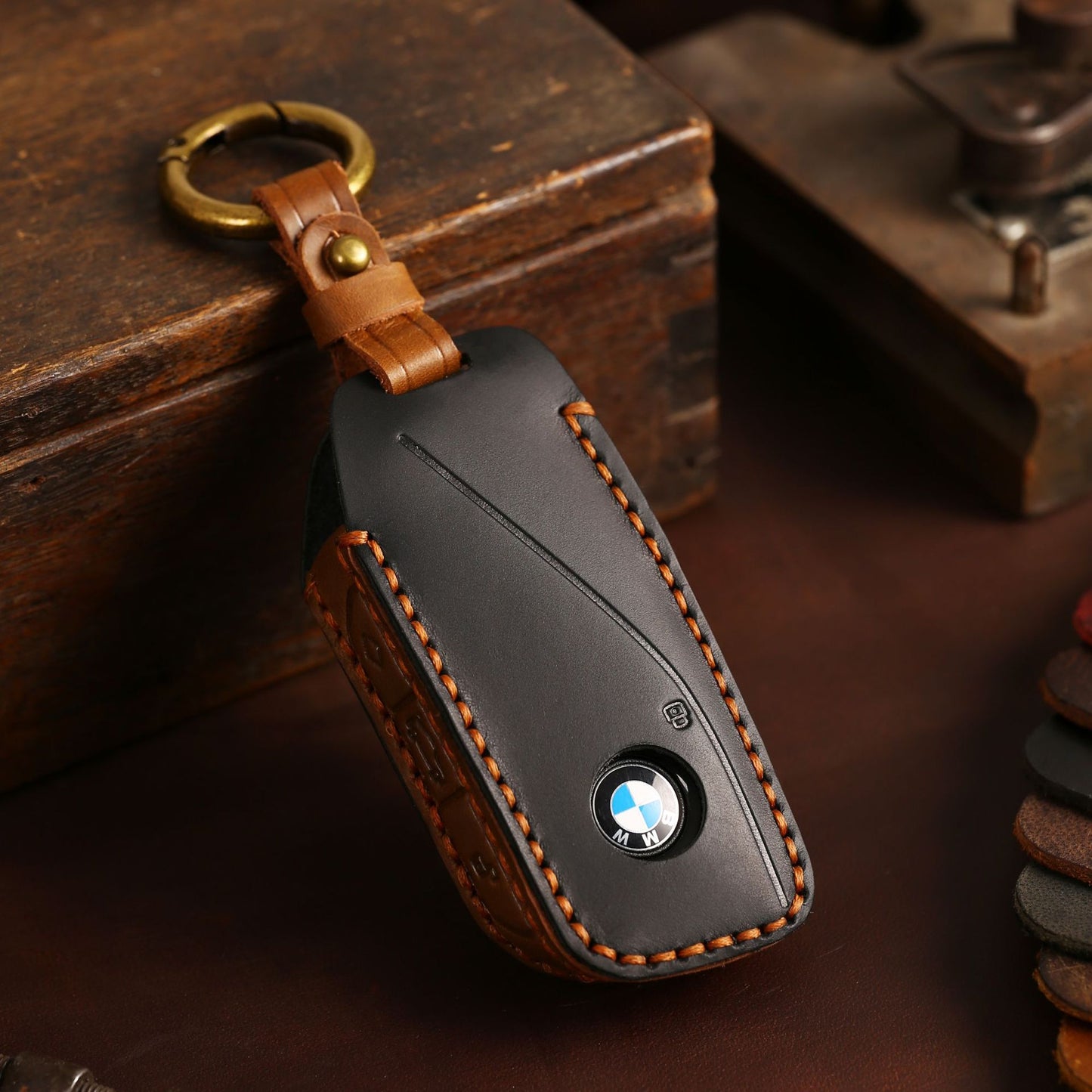 [BMW] The car key cover is suitable for the 2024 BMW new X7 leather key case, which is dedicated to the cowhide protective case