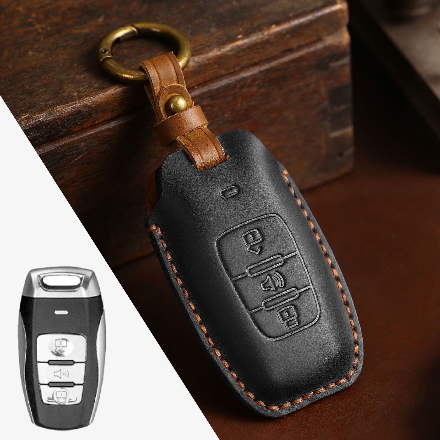 [GWM] Factory direct car key cover for Haval H6 tank 300 big dog Harvard Ora key bag can be sent on behalf of the company