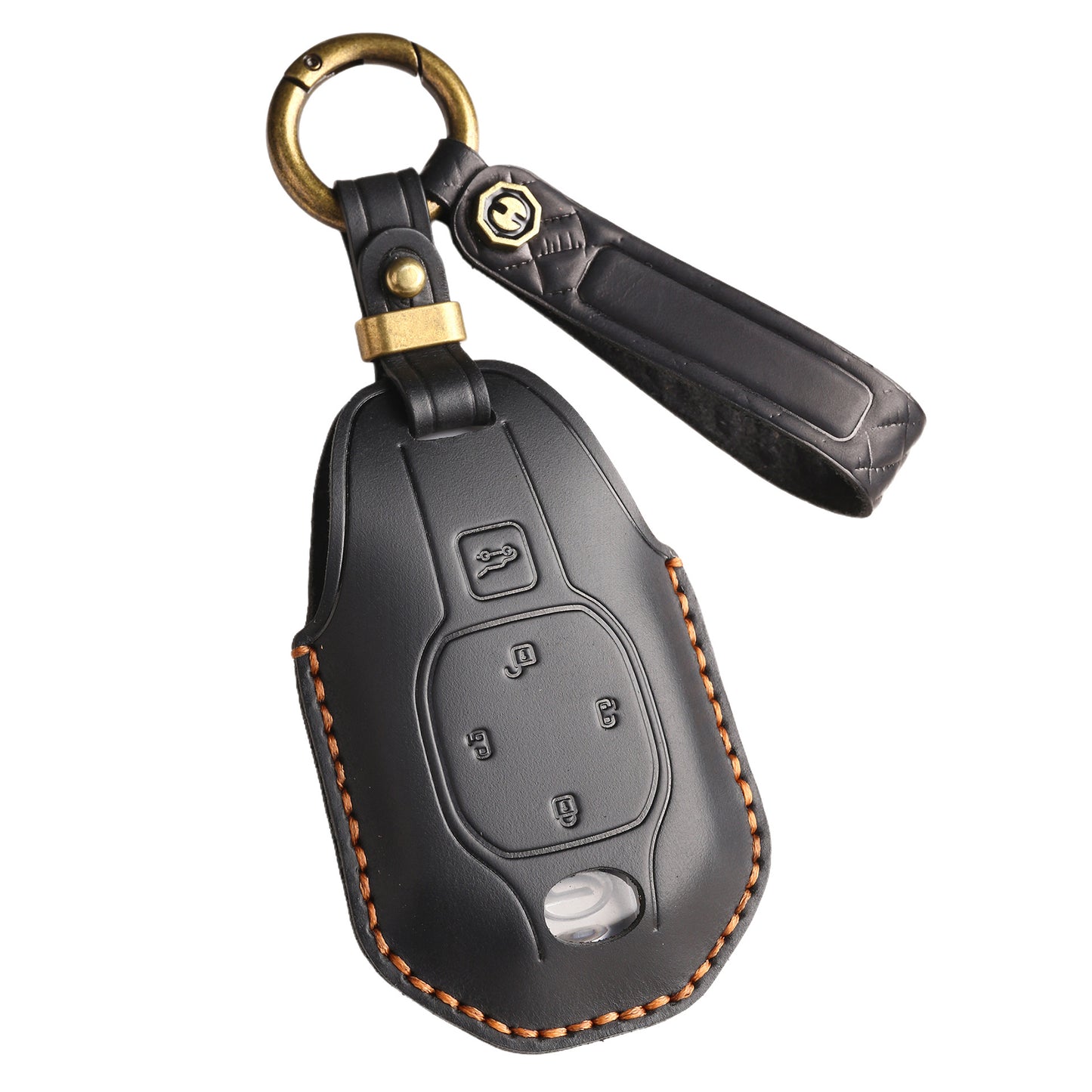 [GAC] The retro key cover is suitable for GAC New Energy Trumpchi E8 car handmade real cowhide key protection clasp