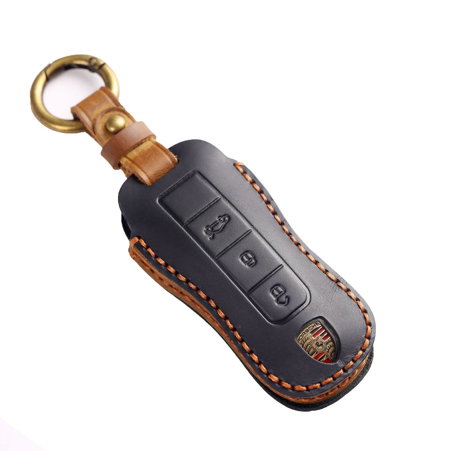 [Porsche] Source factory car key cover suitable for Porsche key cover 718 Cayenne Cayenne car key cover leather