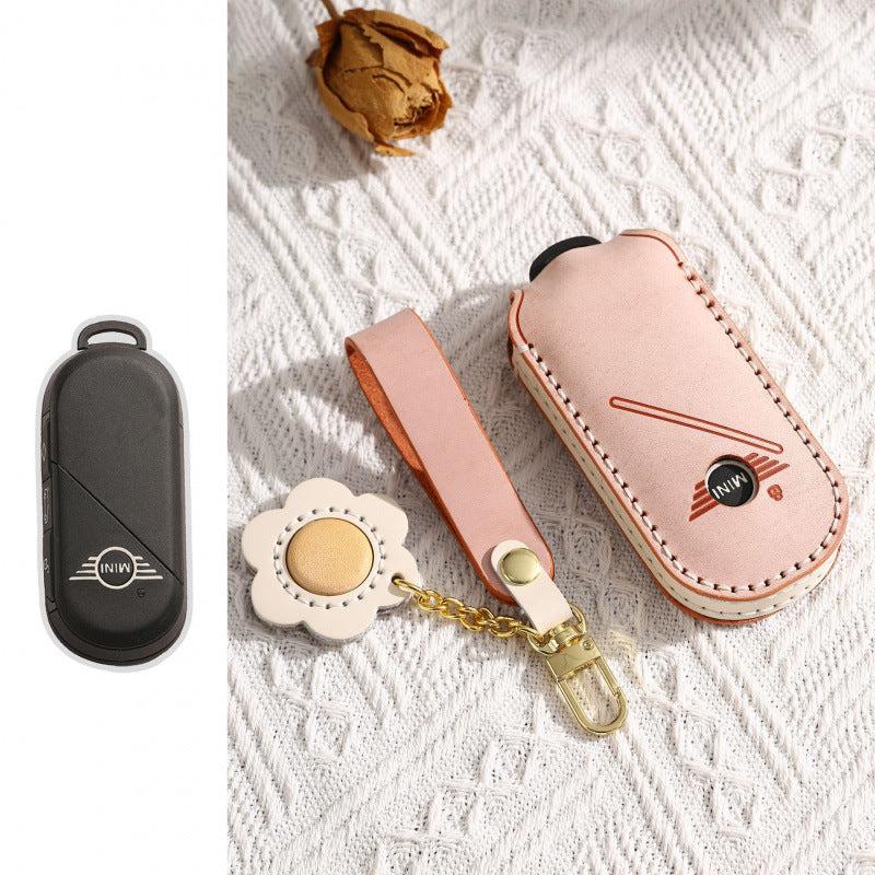 [BMW] For the 2024 BMW MINI new Cooper leather women's JCW leather key case decoration girl