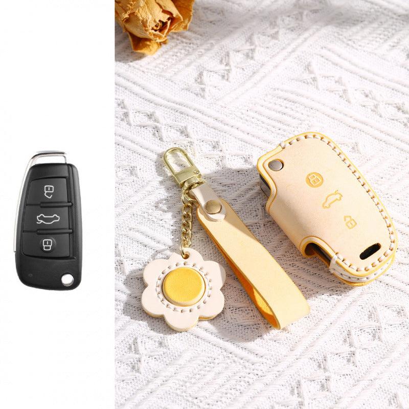 [Audi] For Audi Q3 Key Cover Q2L A3 A1 Old Q7 Q5 TT Folding Key Case Key Bag Buckle Case