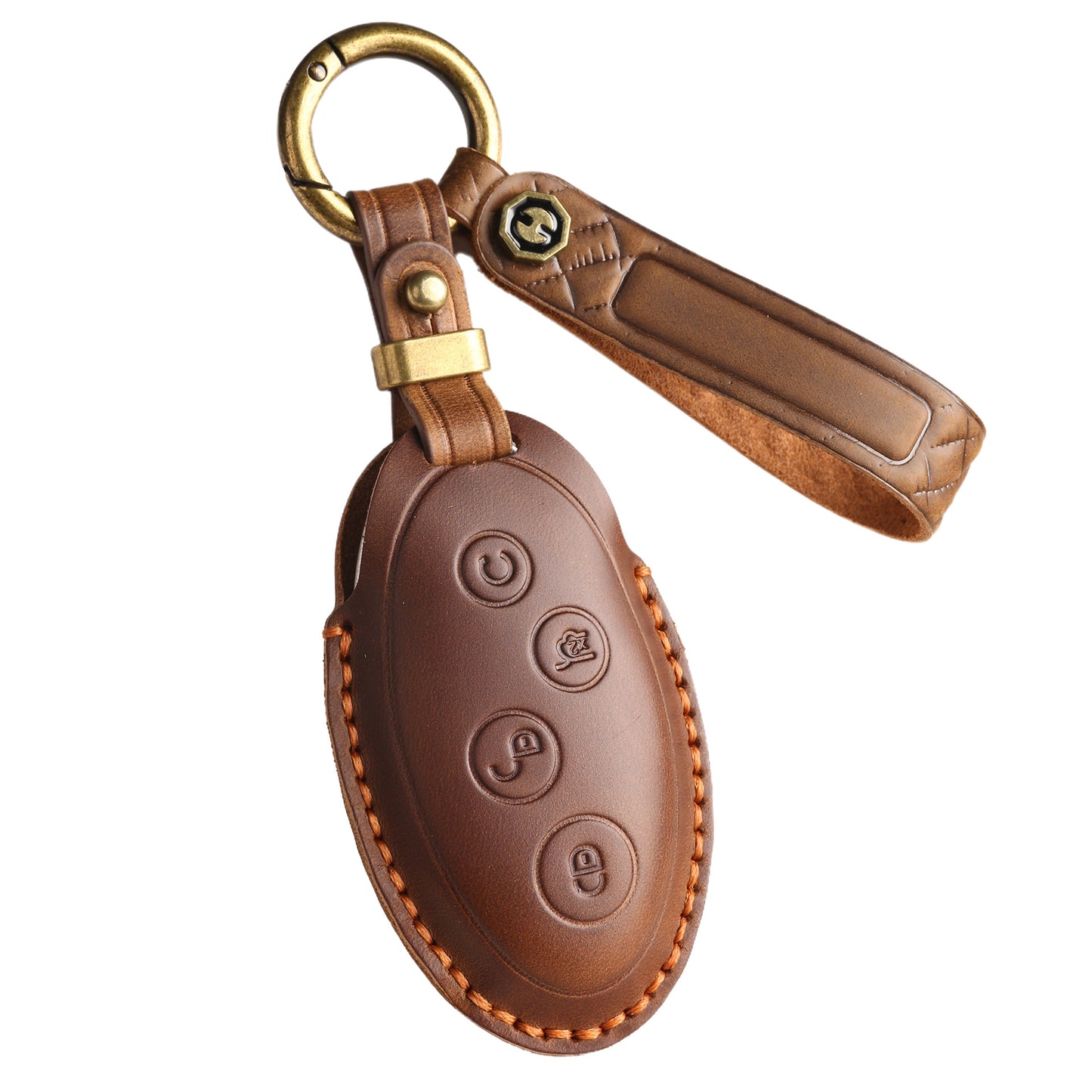 [BYD] The new retro key cover is suitable for the yuan key bag cover, BYD 17 S7 key bag cover, pure handmade leather