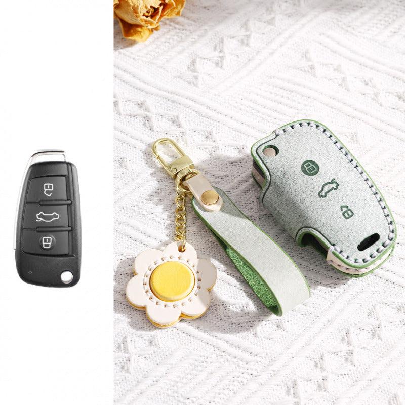 [Audi] For Audi Q3 Key Cover Q2L A3 A1 Old Q7 Q5 TT Folding Key Case Key Bag Buckle Case