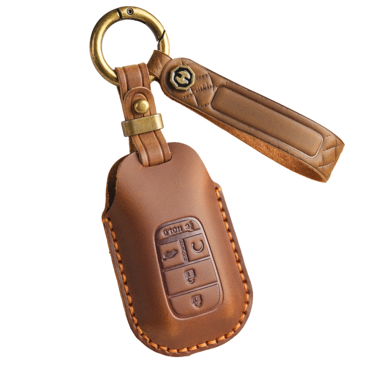 [Honda] The new retro key case is suitable for the new new Honda Accord Civic pure handmade leather car key case holder