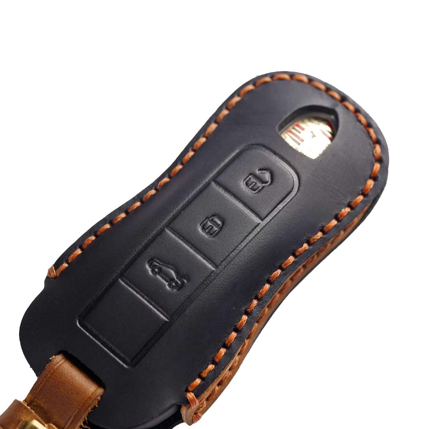 [Porsche] Source factory car key cover suitable for Porsche key cover 718 Cayenne Cayenne car key cover leather