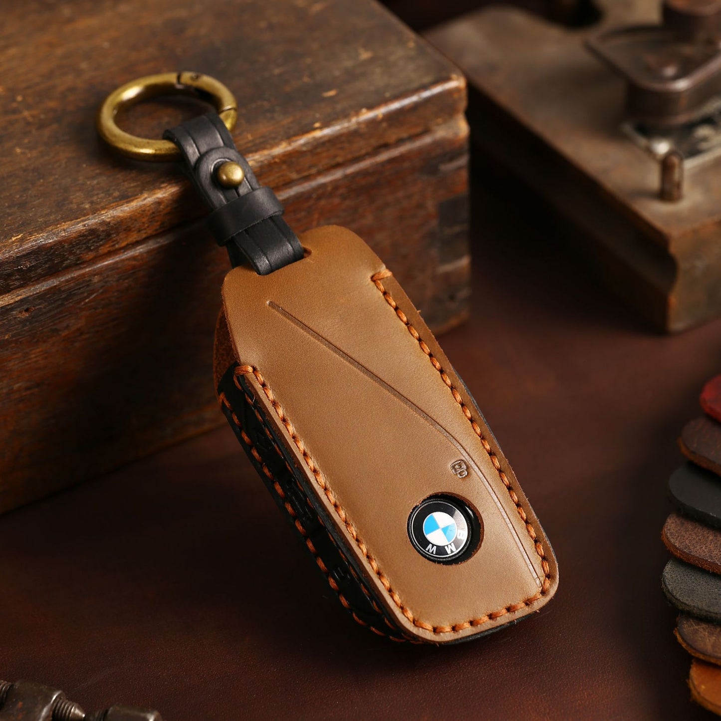 [BMW] The car key cover is suitable for the 2024 BMW new X7 leather key case, which is dedicated to the cowhide protective case