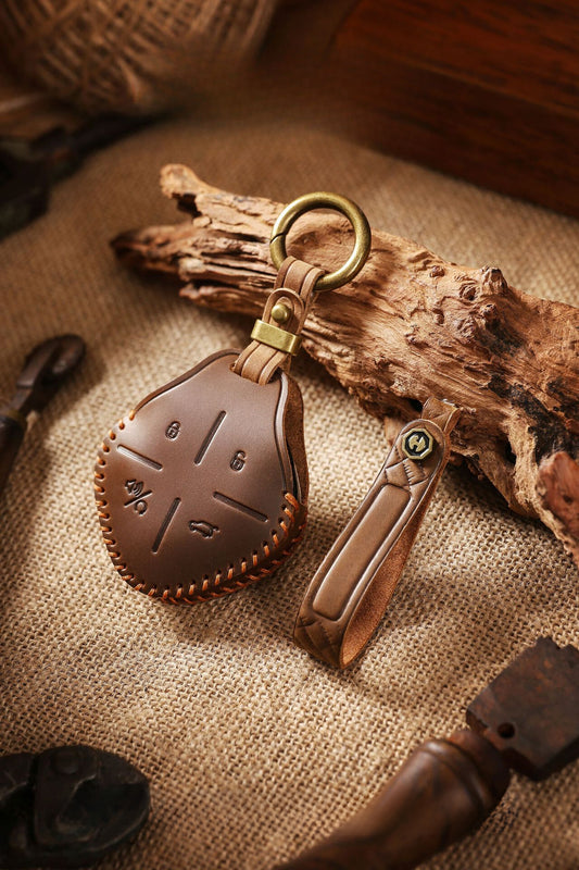 [Chery] The new retro key cover is suitable for Chery Tu Dasheng IDM car handmade leather key bag chain